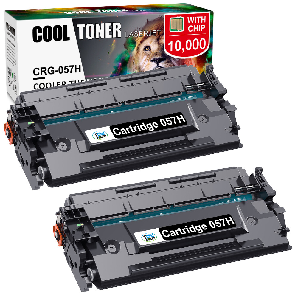 2x 057H High Yield Toner Cartridge for Canon imageCLASS MF448dw LBP227dw Printer