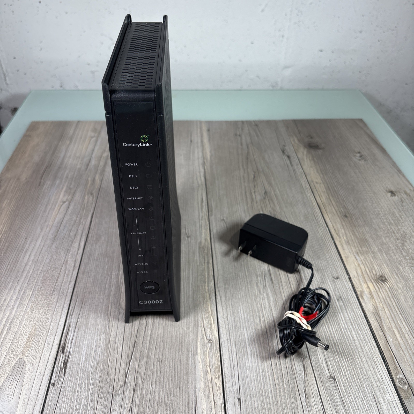 CenturyLink ZyXEL C3000Z DSL Modem Wireless Router w/ AC Adapter