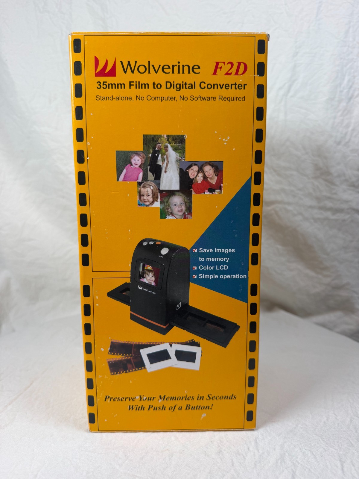 Wolverine F2D Stand Alone 35mm Film to 5MP Digital Converter Kit - New Open Box