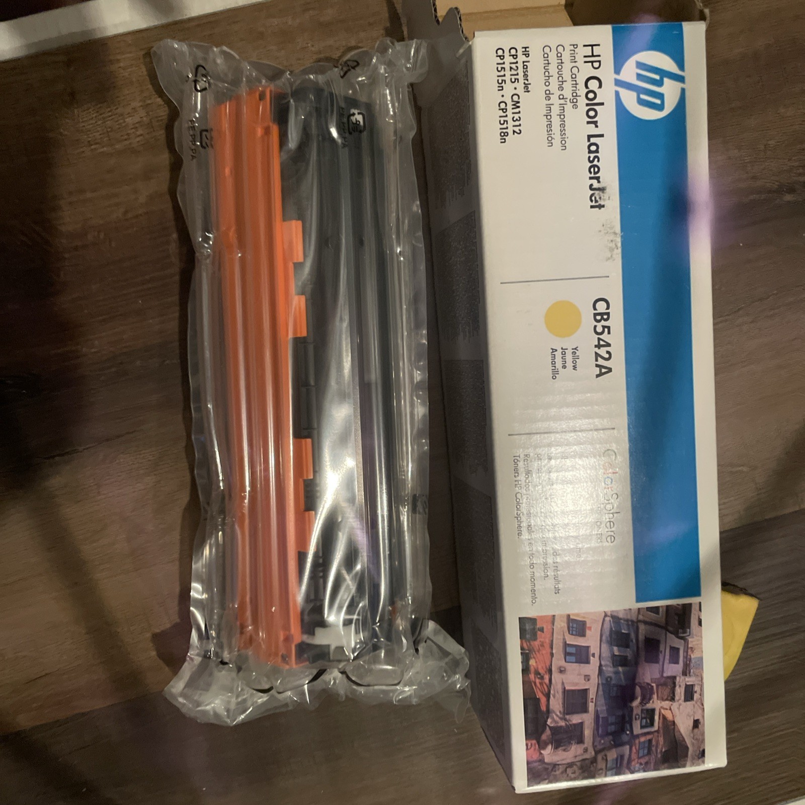 NEW HP CB542A COLOR LASERJET YELLOW TONER CARTRIDGE GENUINE