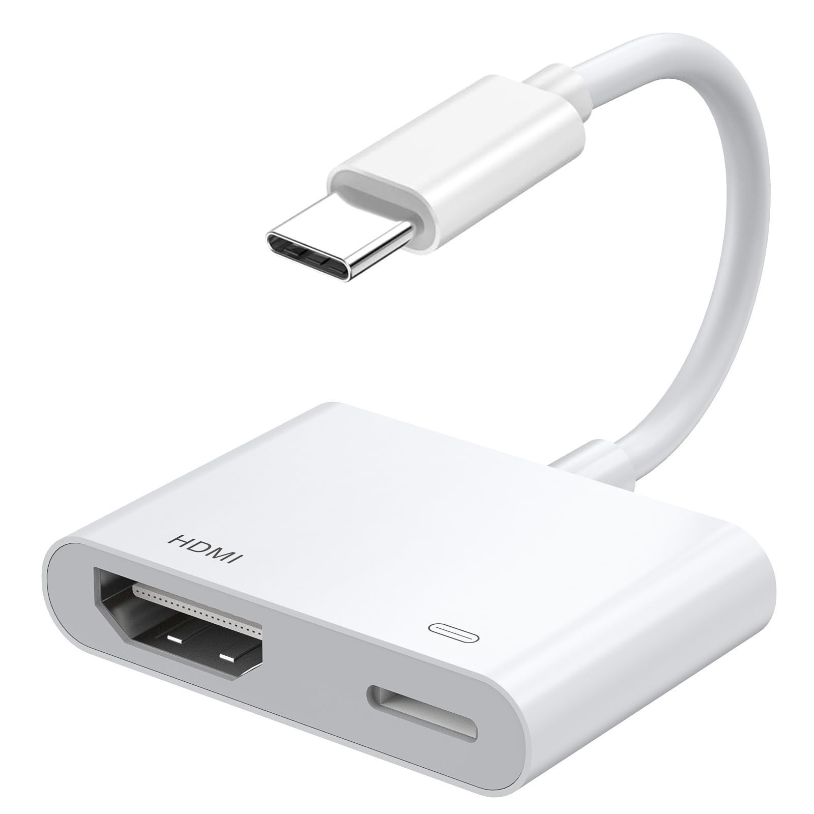 Adaptador USB C a HDMI Digital AV para iPhone 15, pantalla de sincronización de