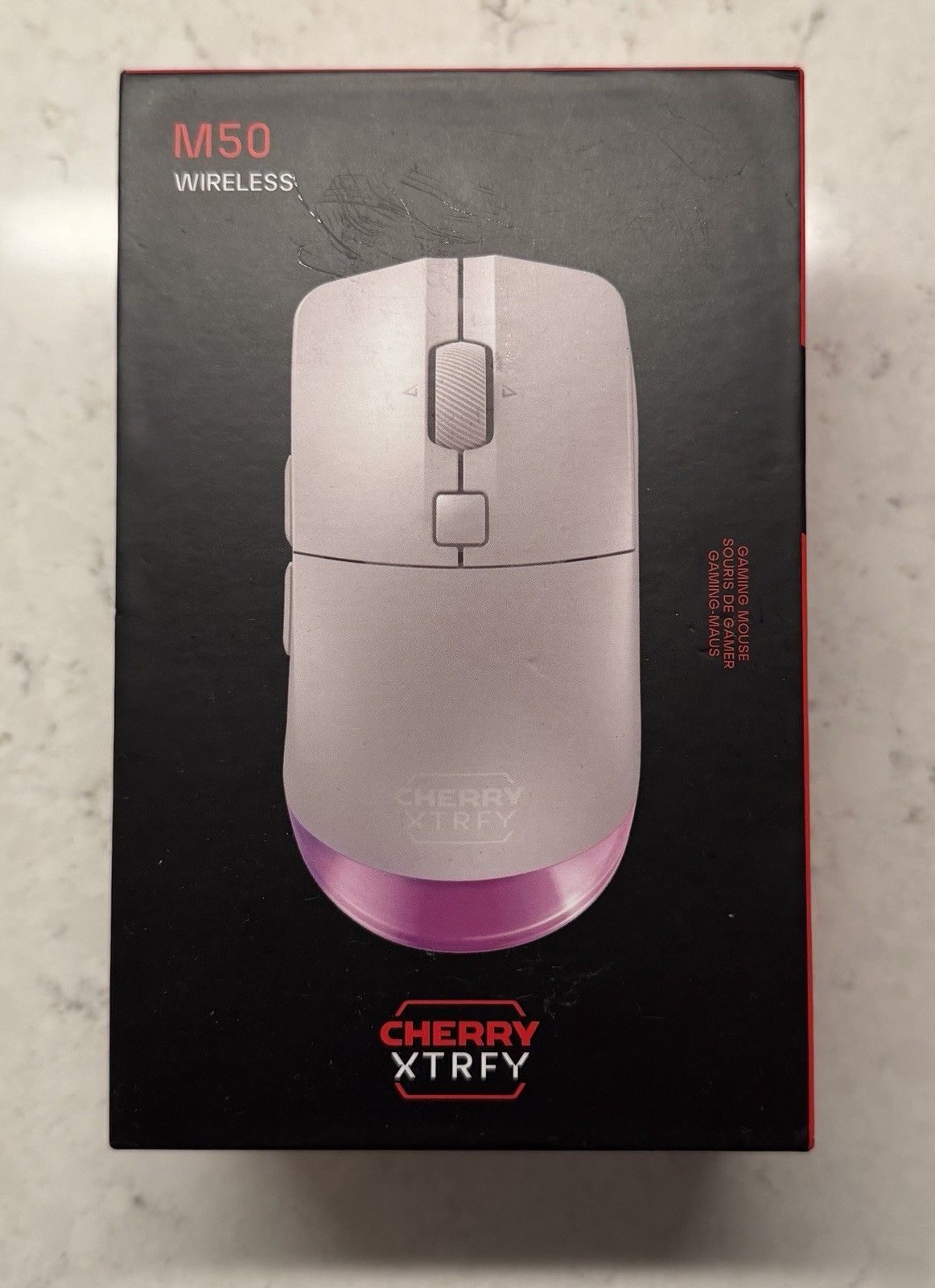 CHERRY XTRFY M50 Wireless, Cordless Gaming Mouse, 2.4 GHz RF, Bluetooth & Cable 