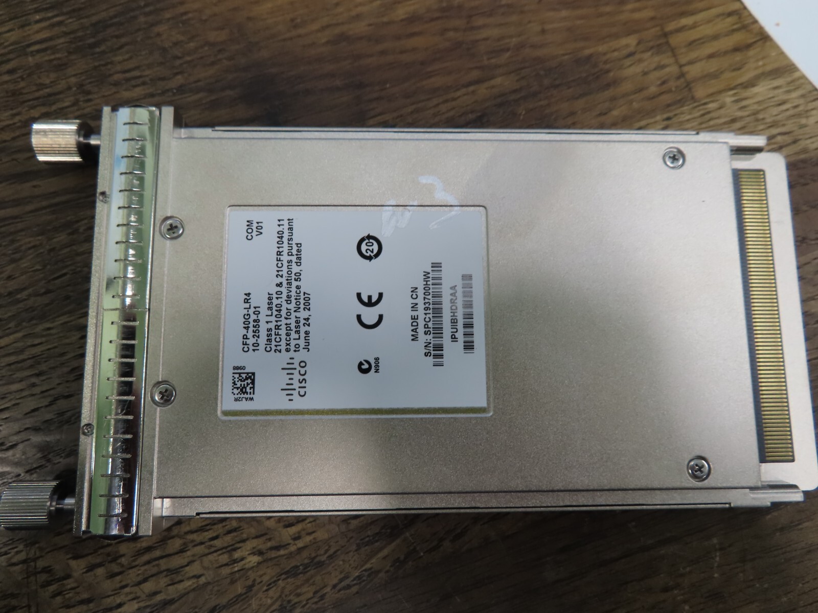 Cisco 40BASE-LR4 CFP-40G-LR4 10-2558-01 Base Transceiver Module  