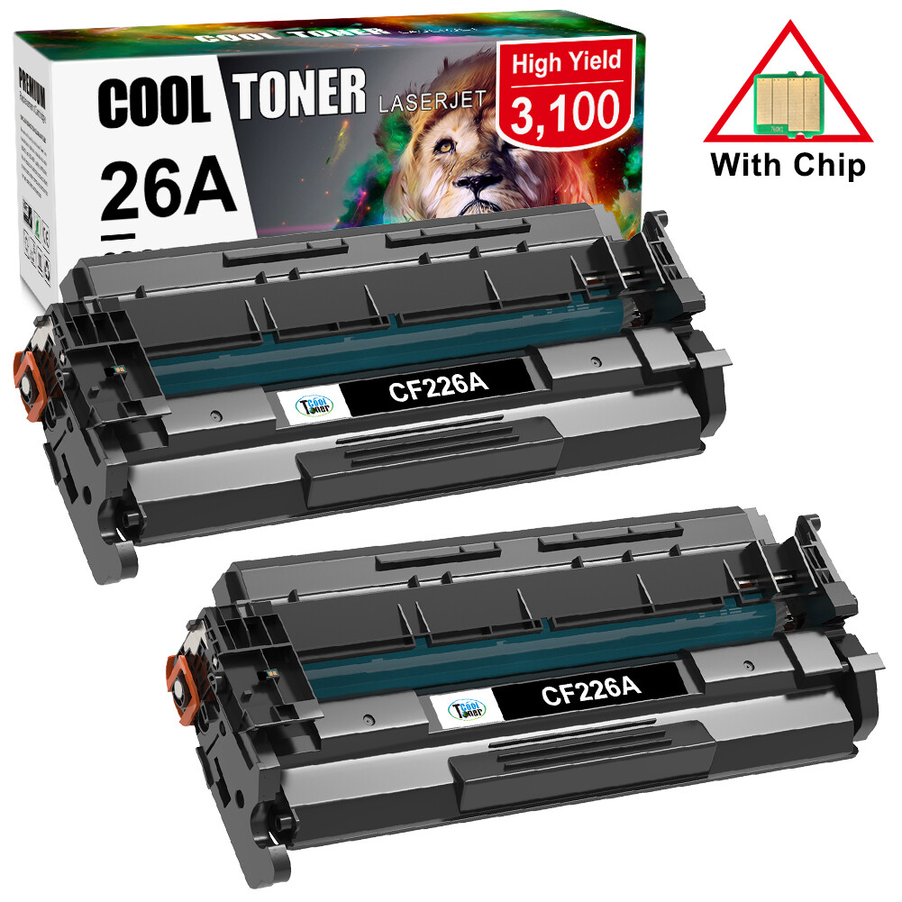 2× CF226A Ink Toner Cartridges fits HP 26A LaserJet Pro M402dn M426fdw MFP Black