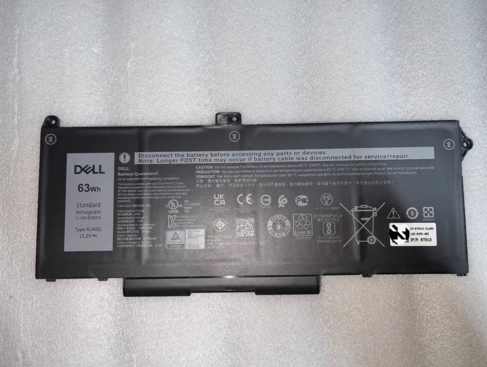 RJ40G New Geniune OEM Dell Latitude 5420 5520 3560 4 Cell Laptop Battery M033W