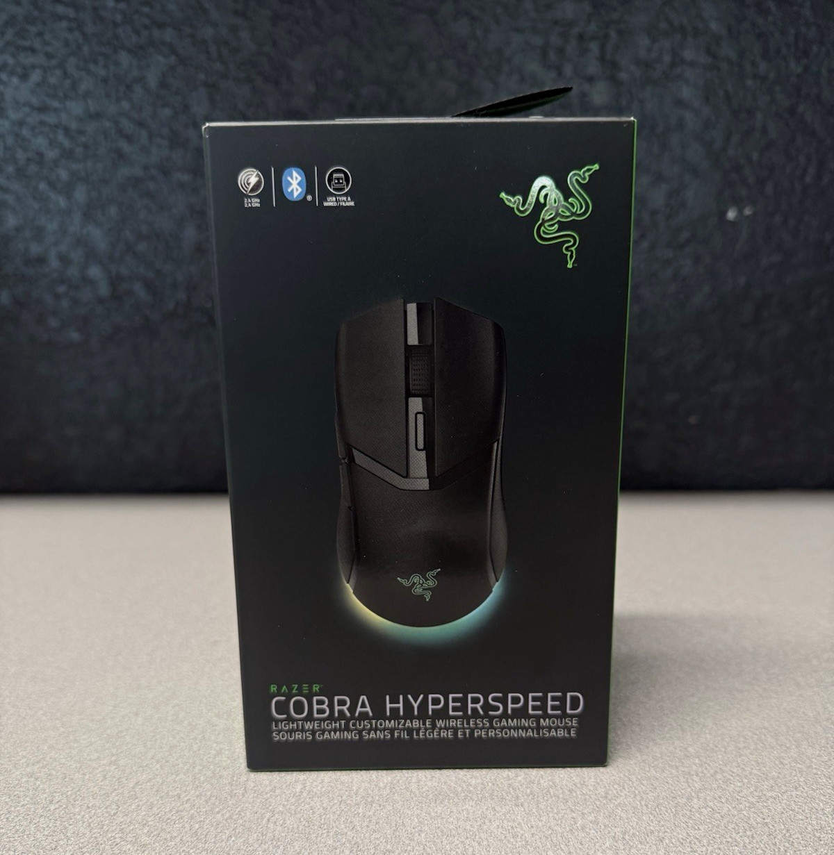 Razer Cobra HyperSpeed Wireless Gaming Mouse 26000 DPI 9-Button Black