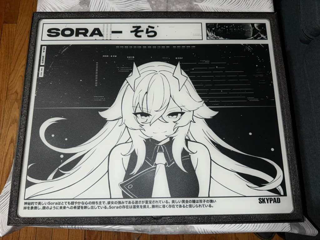 SKYPAD Shiny SORA 3.0 XL Limited Edition Gaming Glass Mouse Pad Used