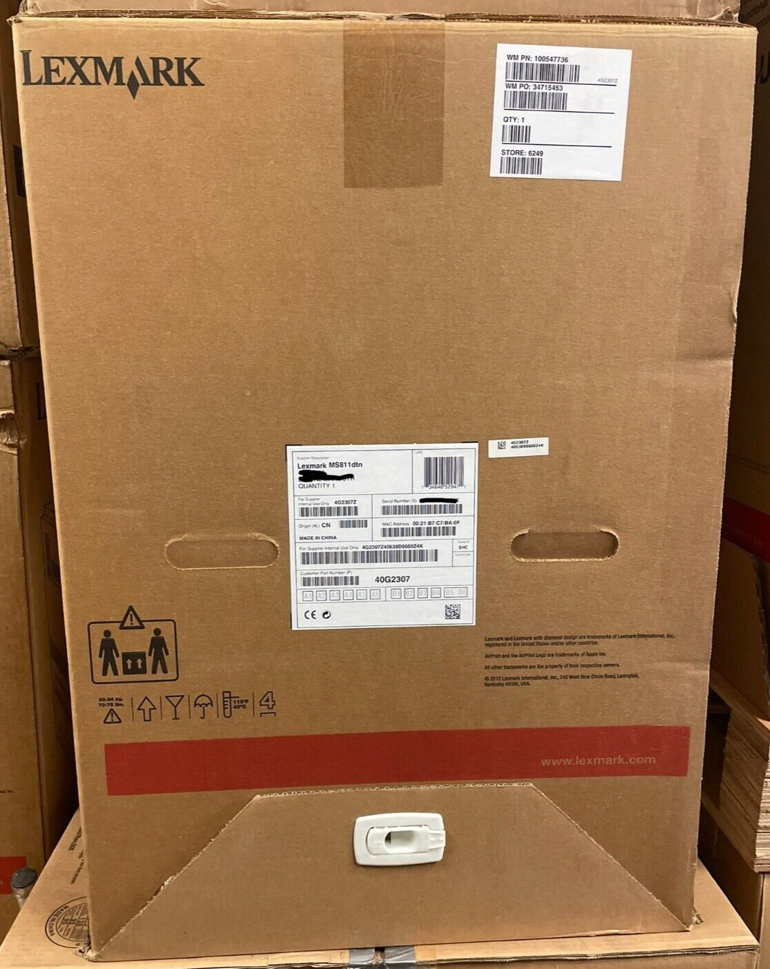 New Lexmark MS811DTTN (2 x Extra Trays) MS811 MS810 Duplex Network Laser Printer