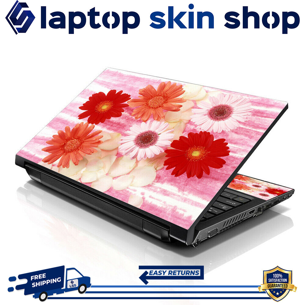 Laptop Skin Sticker Notebook Decal Cover Daisy Flowers for Acer Dell Apple 17-19