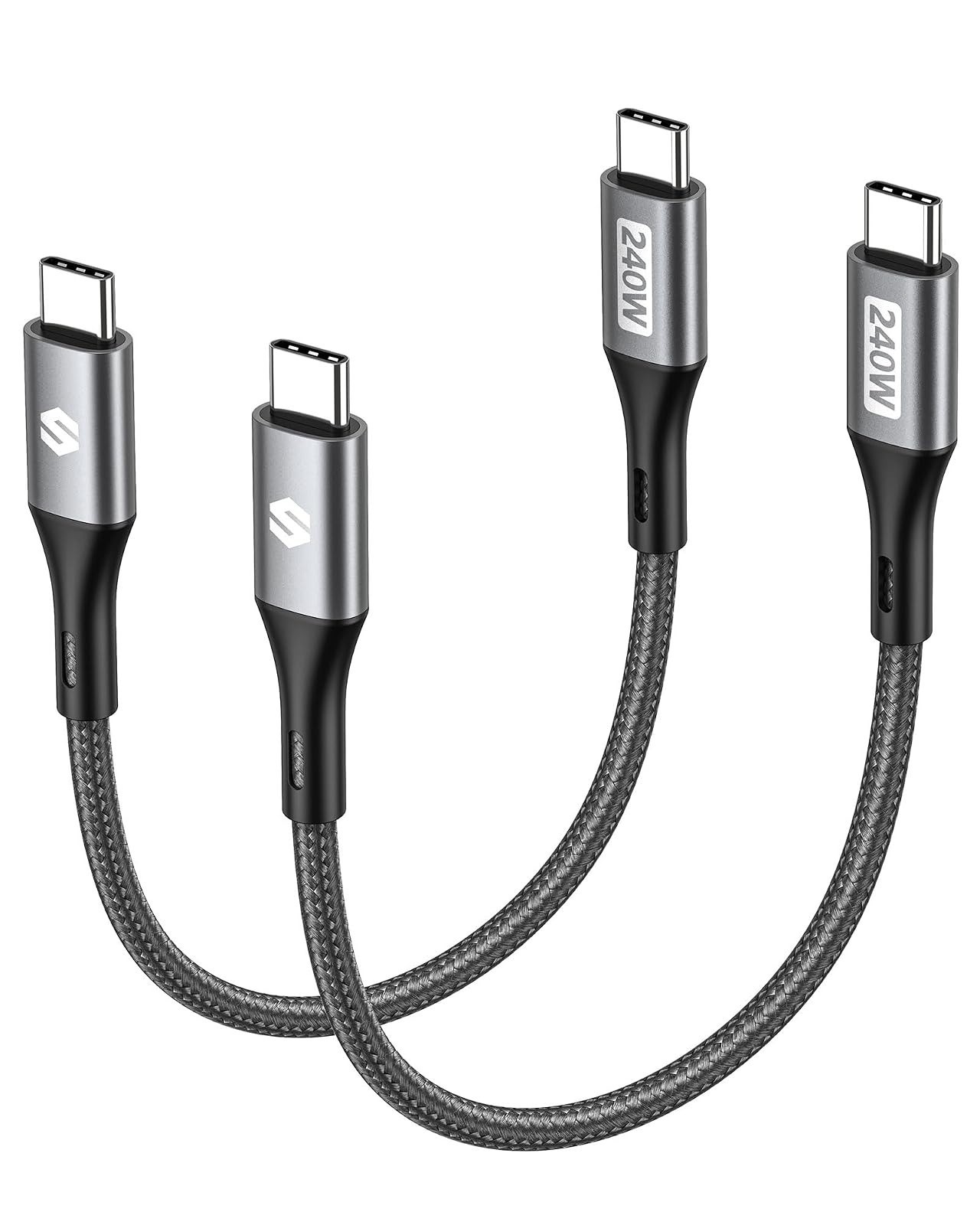 Silkland 240W USB C to USB C Cable 2 Pack Fast Charging Type-C PD3.1