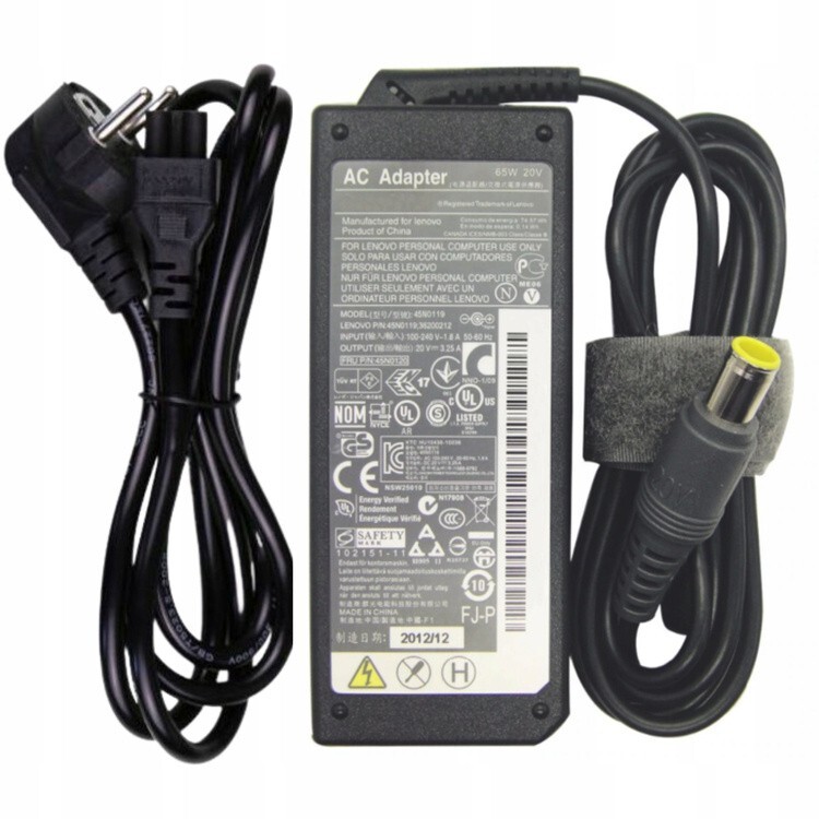 Genuine Lenovo Power Supply 65W 20V 3.25A 7.9x5.0mm COMPLETE