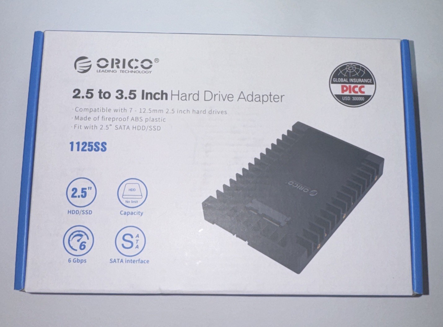 2.5 to 3.5 inch Hard Drive Adapter for Sata HDD/SSD -  1125SS
