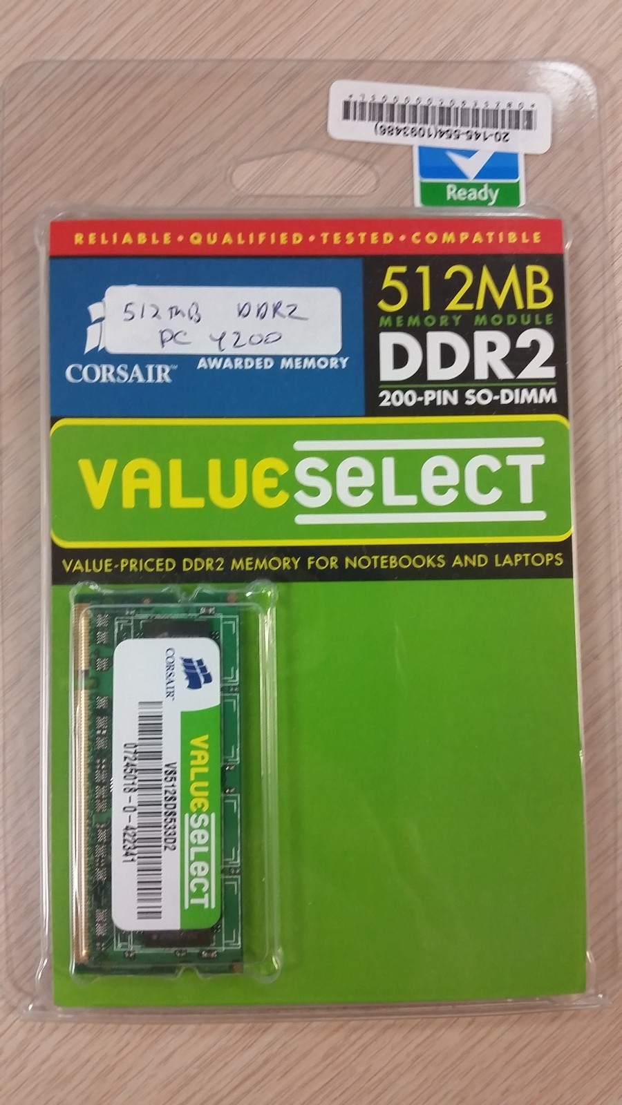 Corsair Valueselect VS512DS533D2 512MB DDR2 Memory Module