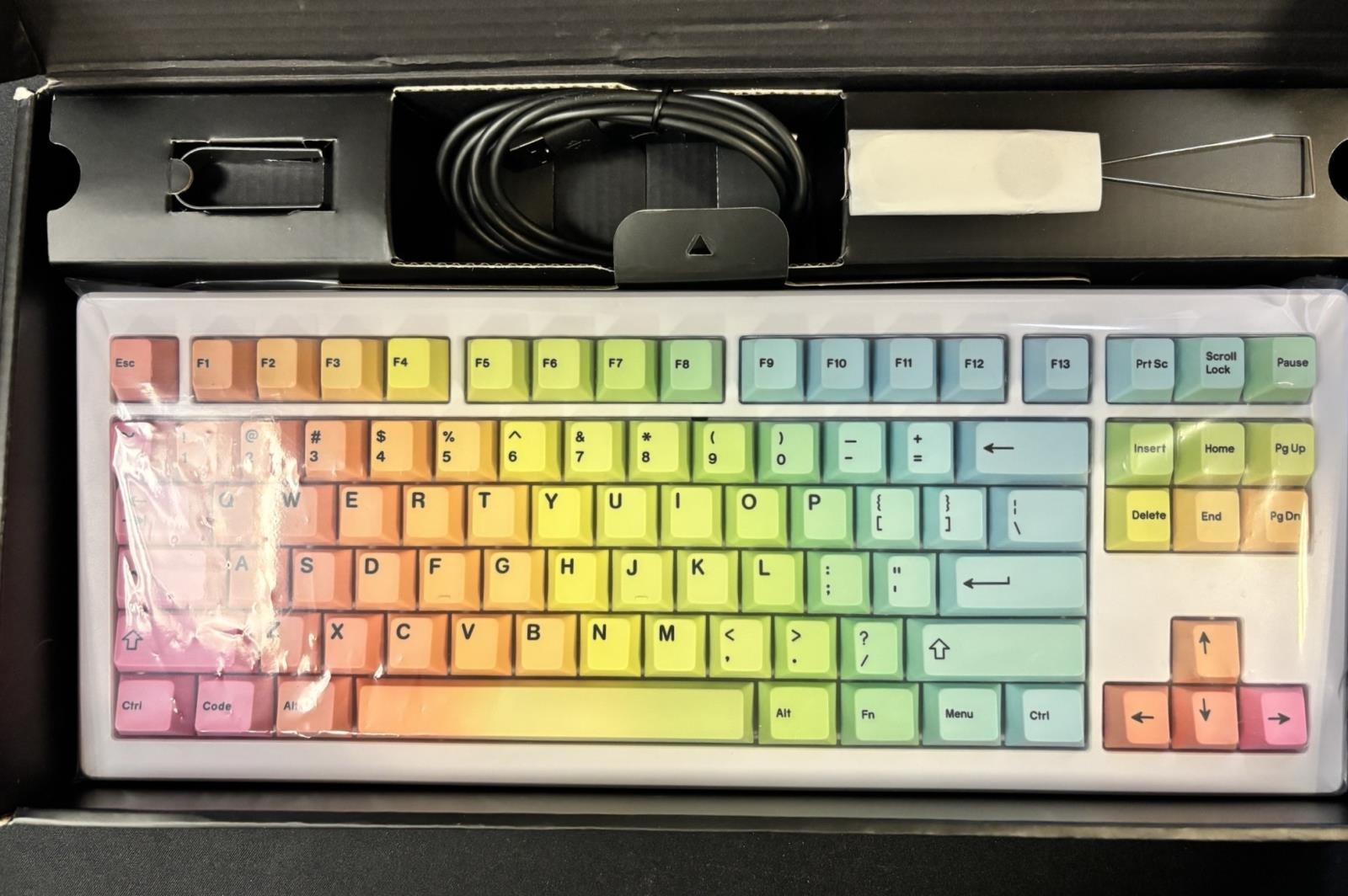 Drop CSTM80 PRISM Mechanical Keyboard - Gateron Milky Yellow White Case