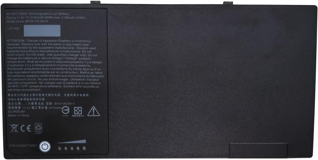 BP3S1P2160 BP3S1P2160 S Laptop Battery Replacement for Getac F110 Tablet
