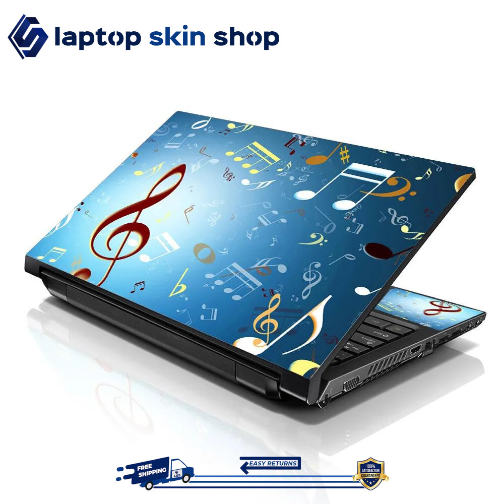 Laptop Skin Sticker Decal Cover Musical Note for Notebook Dell Apple Asus 13-16"