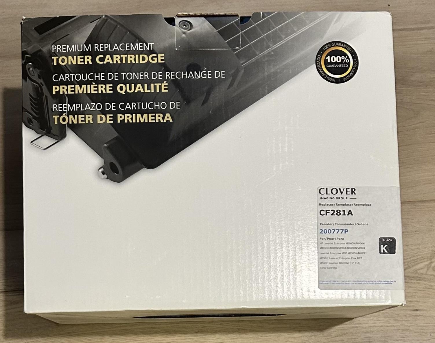 CLOVER PREMIUM REPLACEMENT TONER CARTRIDGE CF281A, 200777P 