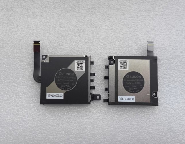 New for Dell OEM Latitude 7320 Laptop CPU GPU Cooing Fans HMYPP P5HX0 CF0RD
