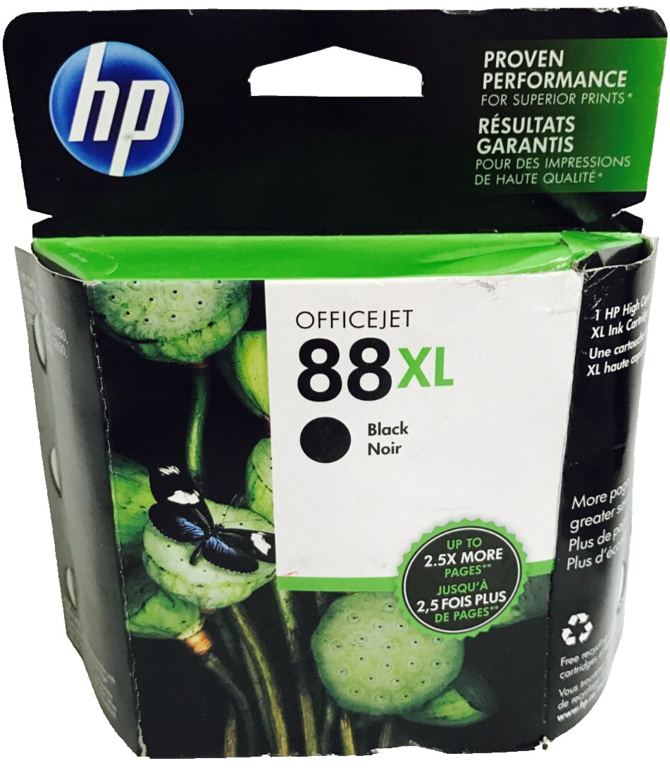 New Genuine HP 88XL Black Ink Cartridges Officejet Pro K5400 K550