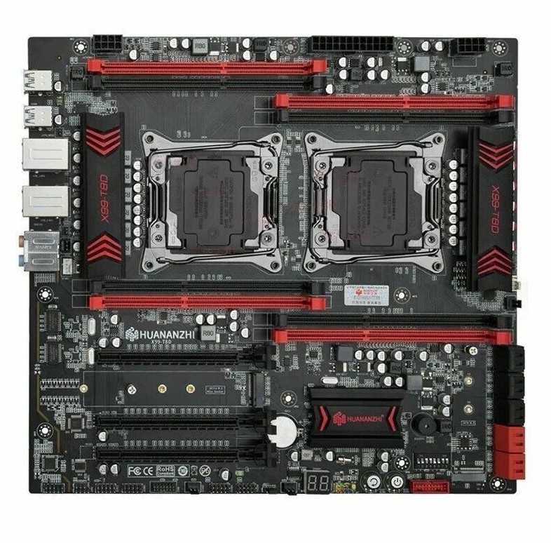 HUANANZHI X99 T8D X99 Motherboard Intel Dual CPU X99 LGA E-ATX Server Mainboard