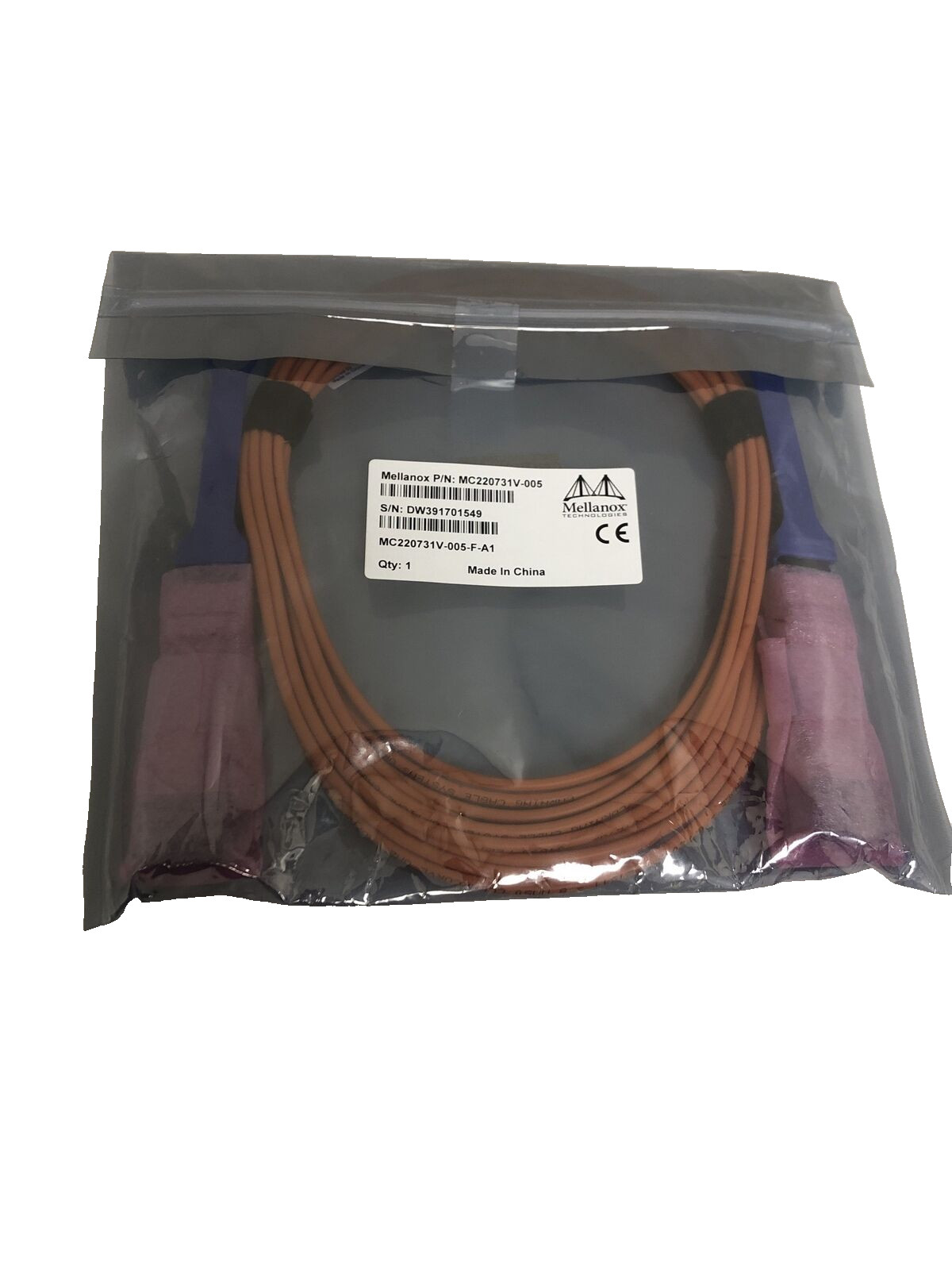 NEW - Mellanox MC220731V-005 Active Fiber Cable DW391701549