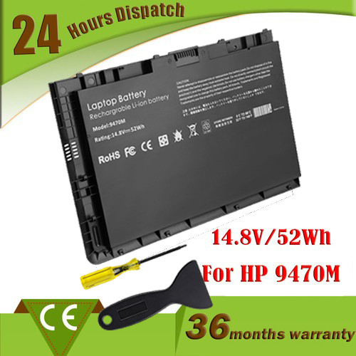 BT04XL Laptop Battery for HP EliteBook Folio 9470m 52Wh 687945-001 687517-2CT 