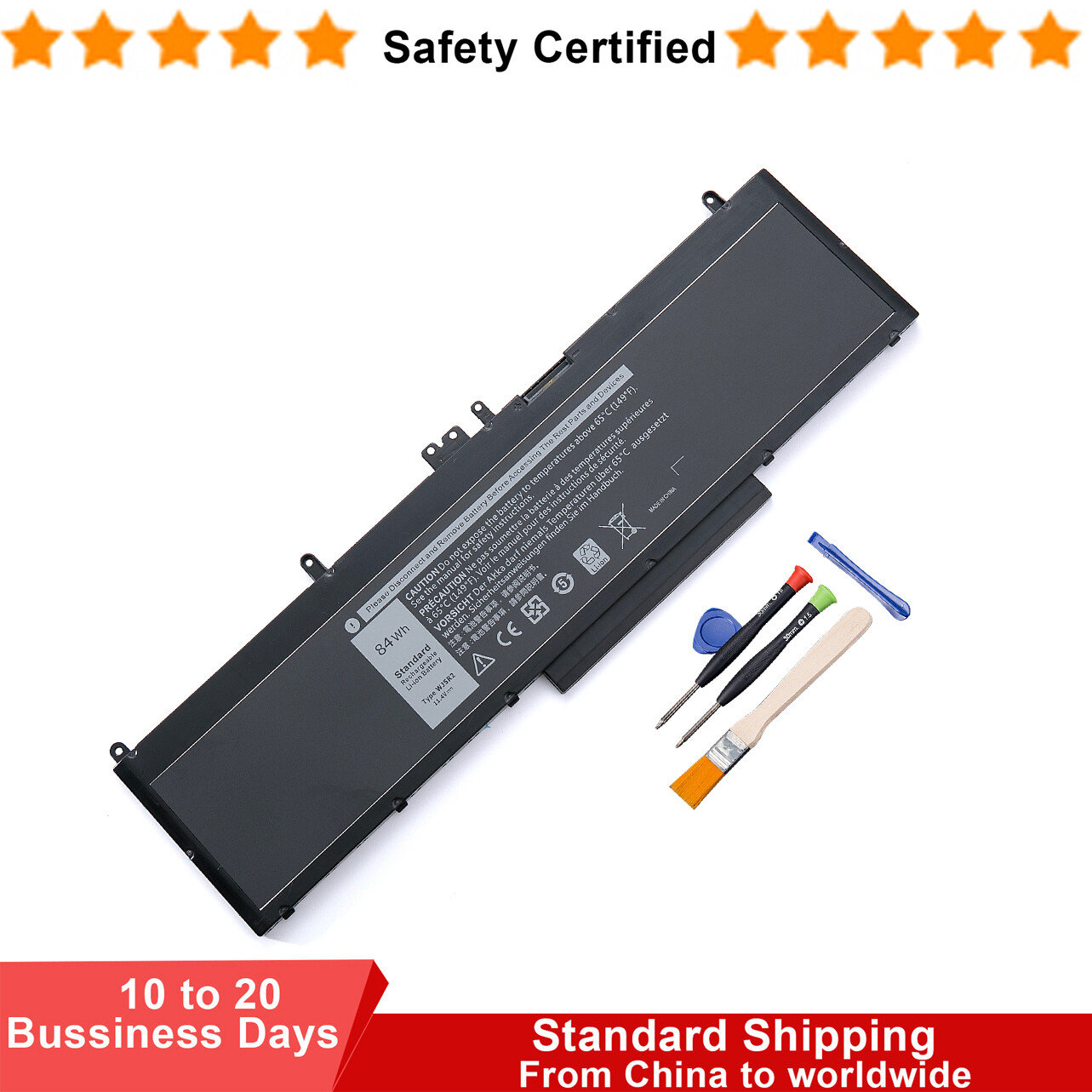 WJ5R2 4F5YV Laptop Battery For Dell Latitude 5570 E5570 Precision 3510 M3510
