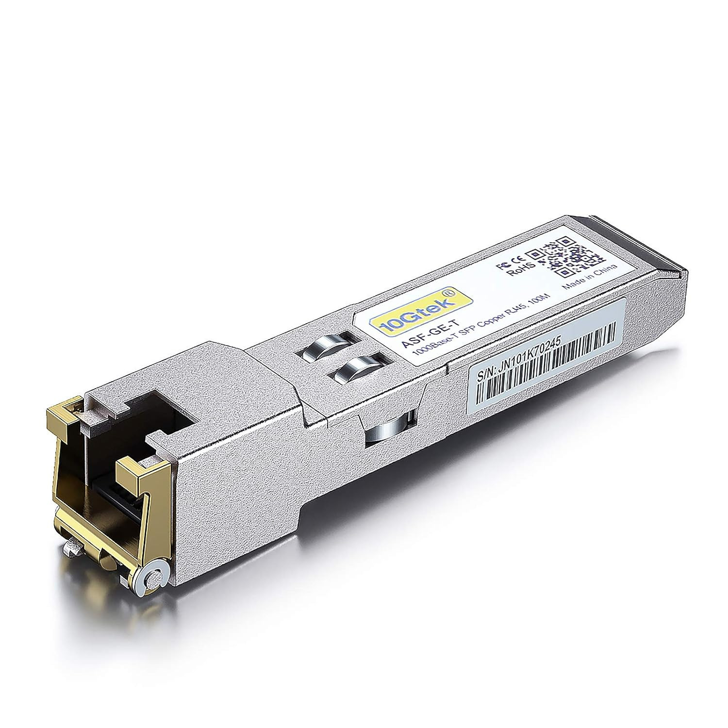 10Gtek 1.25G SFP-T, 1000BASE-T Copper SFP, SFP to RJ45 SFP Module Transceiver