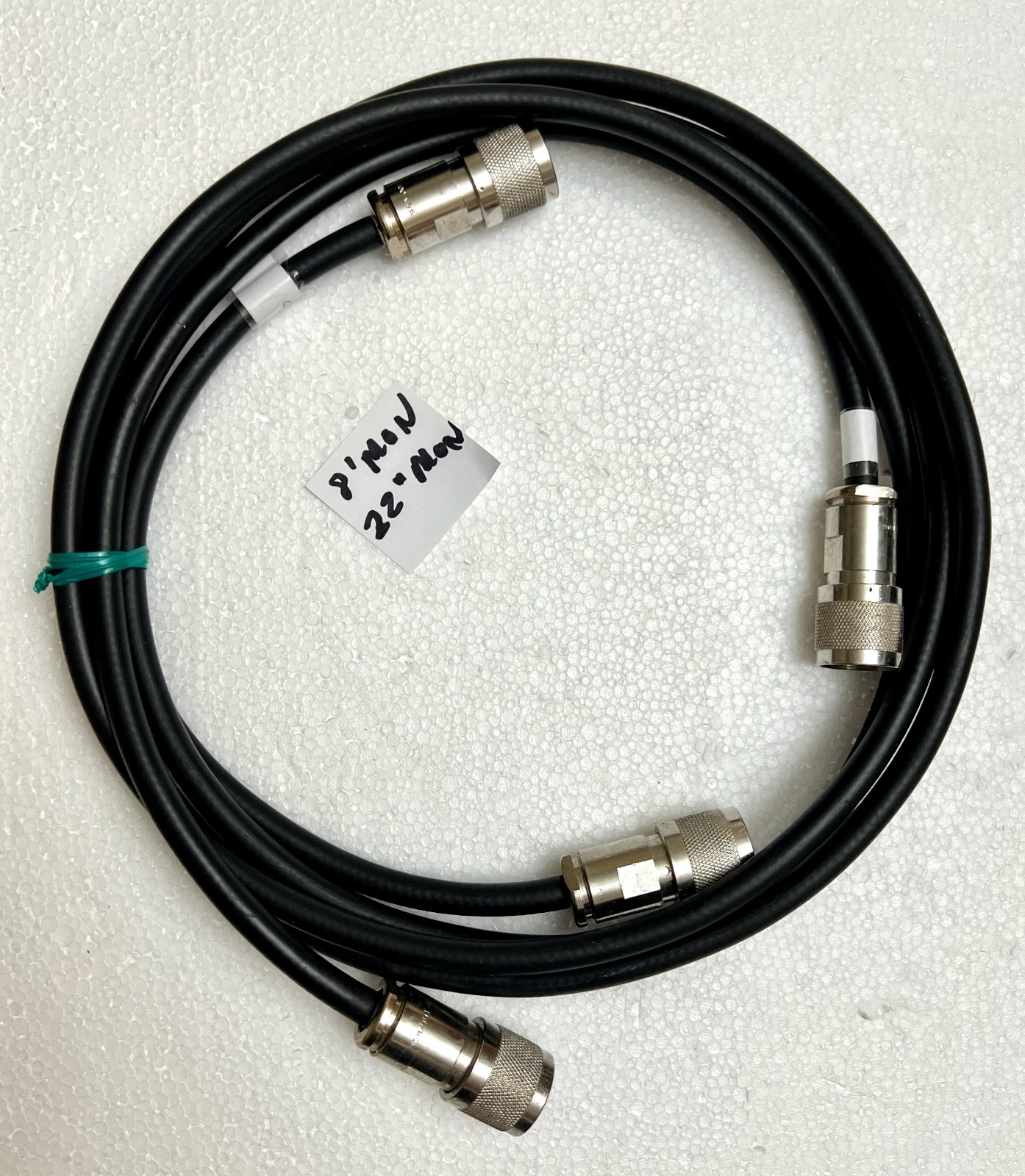 Vintage IBM Twinax Computer Cables KINGS KU-59-100-MO6 Connectors 8' & 22" lot