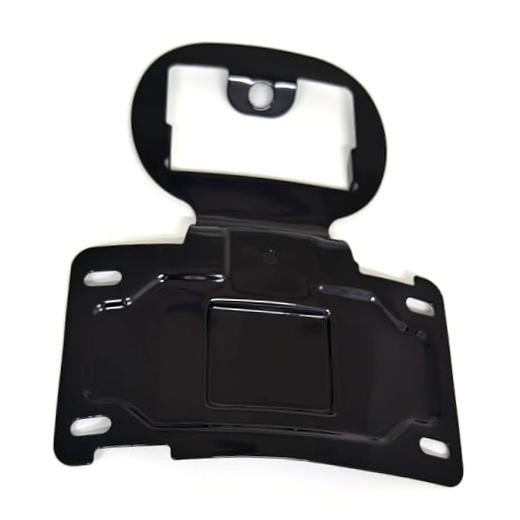Metal Motorcycle License Plate Relocation Bracket License Tag Holder Black