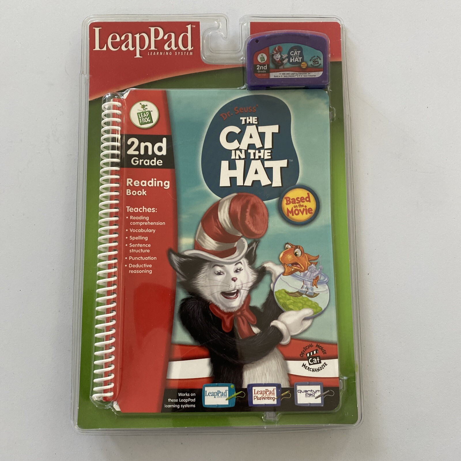 LeapPad Leap Frog Dr Seuss The Cat In The Hat 2nd Grade Book Cartridge Leap Pad