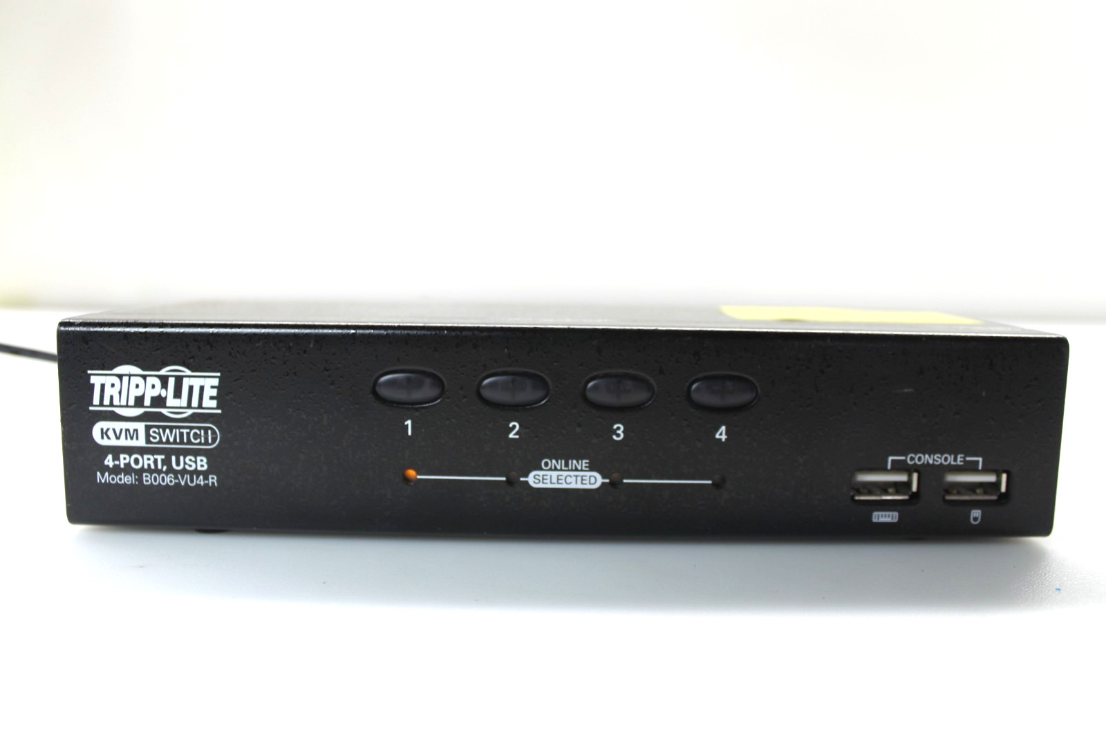 TRIPP-LITE KVM 4-Port USB Switch B006-VU4-R  w/Duplicate Power Adapter