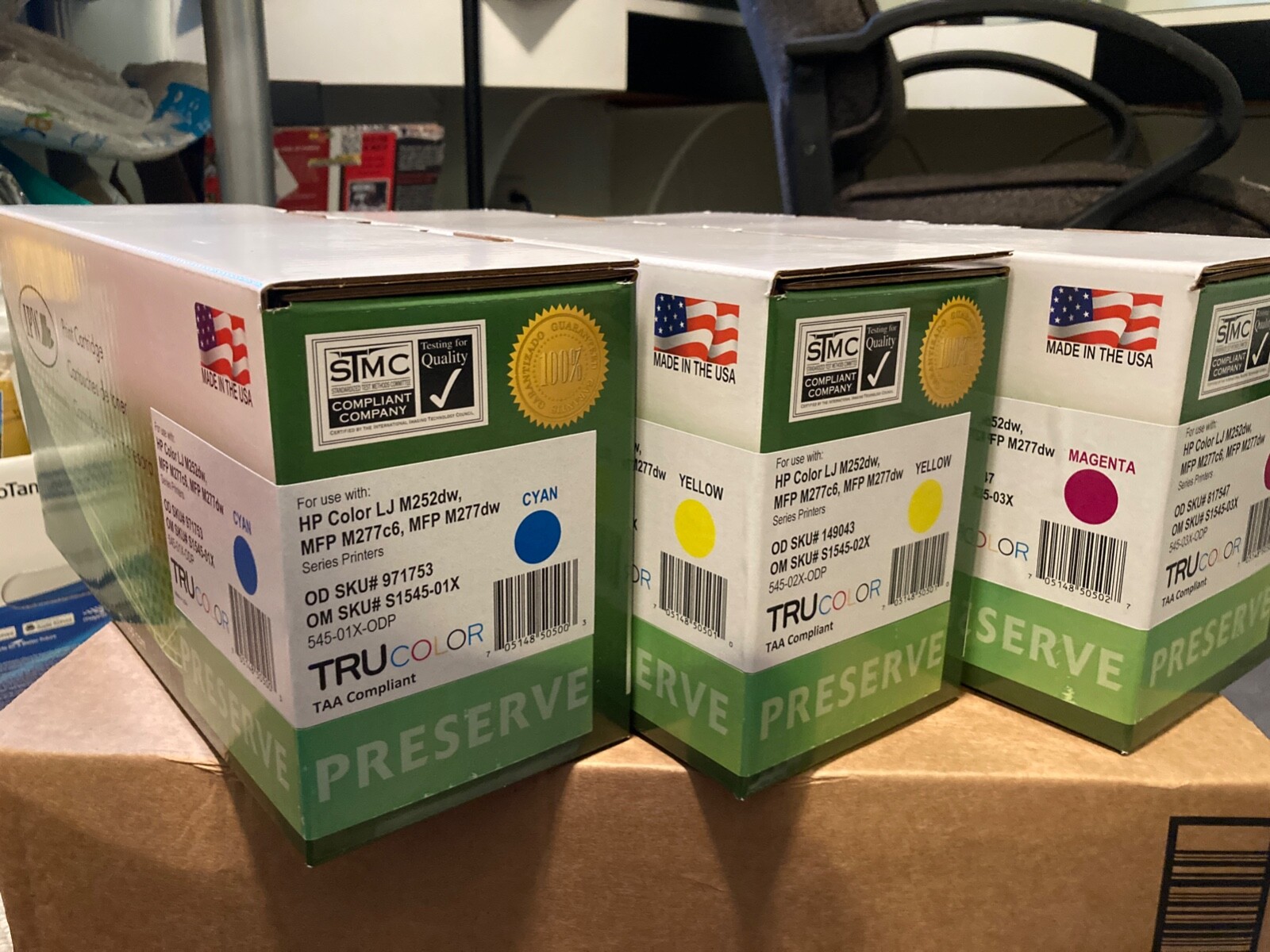 HP compatible for M252 M277 printers - 3-toner set (cyan, magenta, yellow) - NEW