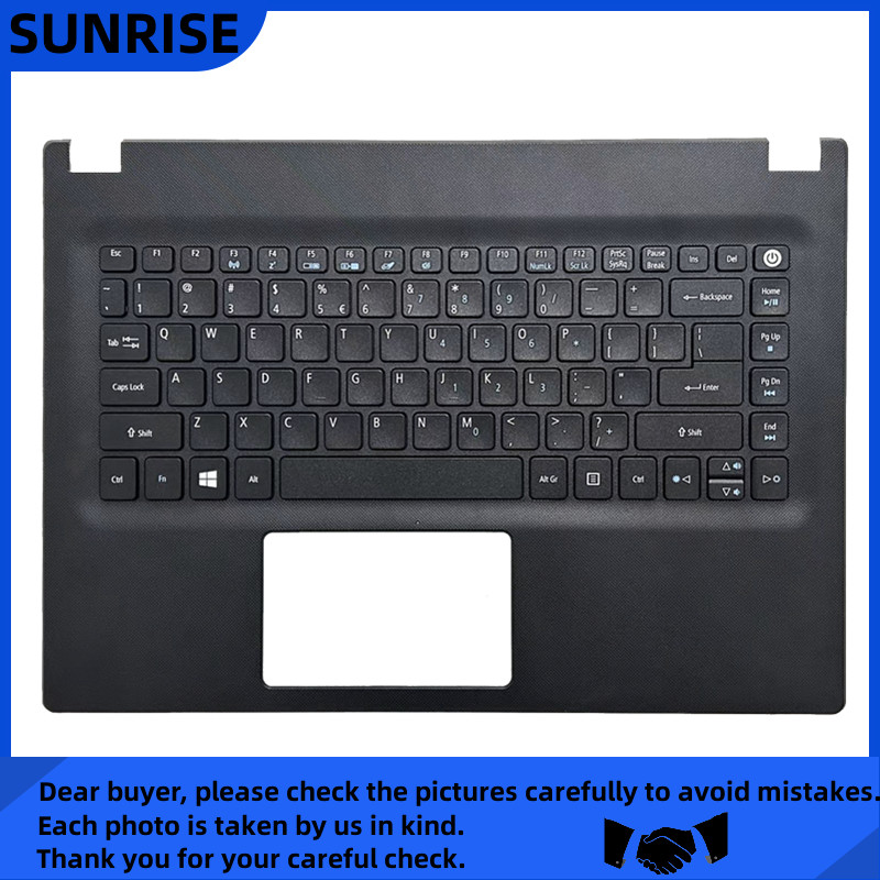 New For Acer Travelmate P248-M P248-MG Upper Palmrest Keyboard 6B.VBEN2.001