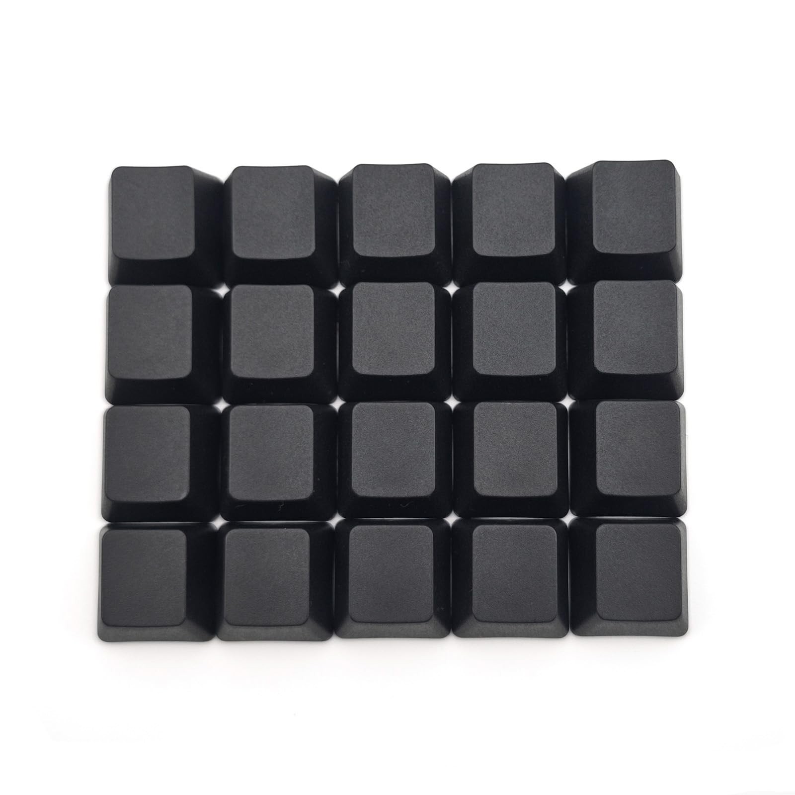 20 PCS Black OEM Profile Blank PBT Keycaps 1U R4 For MX Mechanical Switches