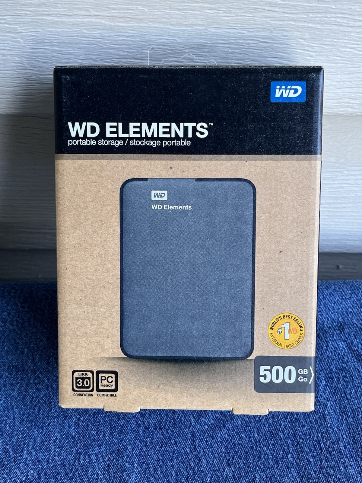 WD Elements New 500GB Portable External Hard Drive USB 3.0 WDBUZG5000ABK