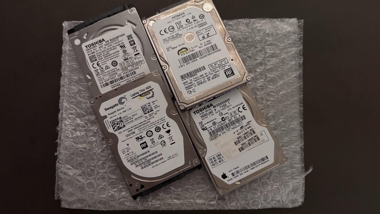 2 TB (4x500GB) HDD 2.5"