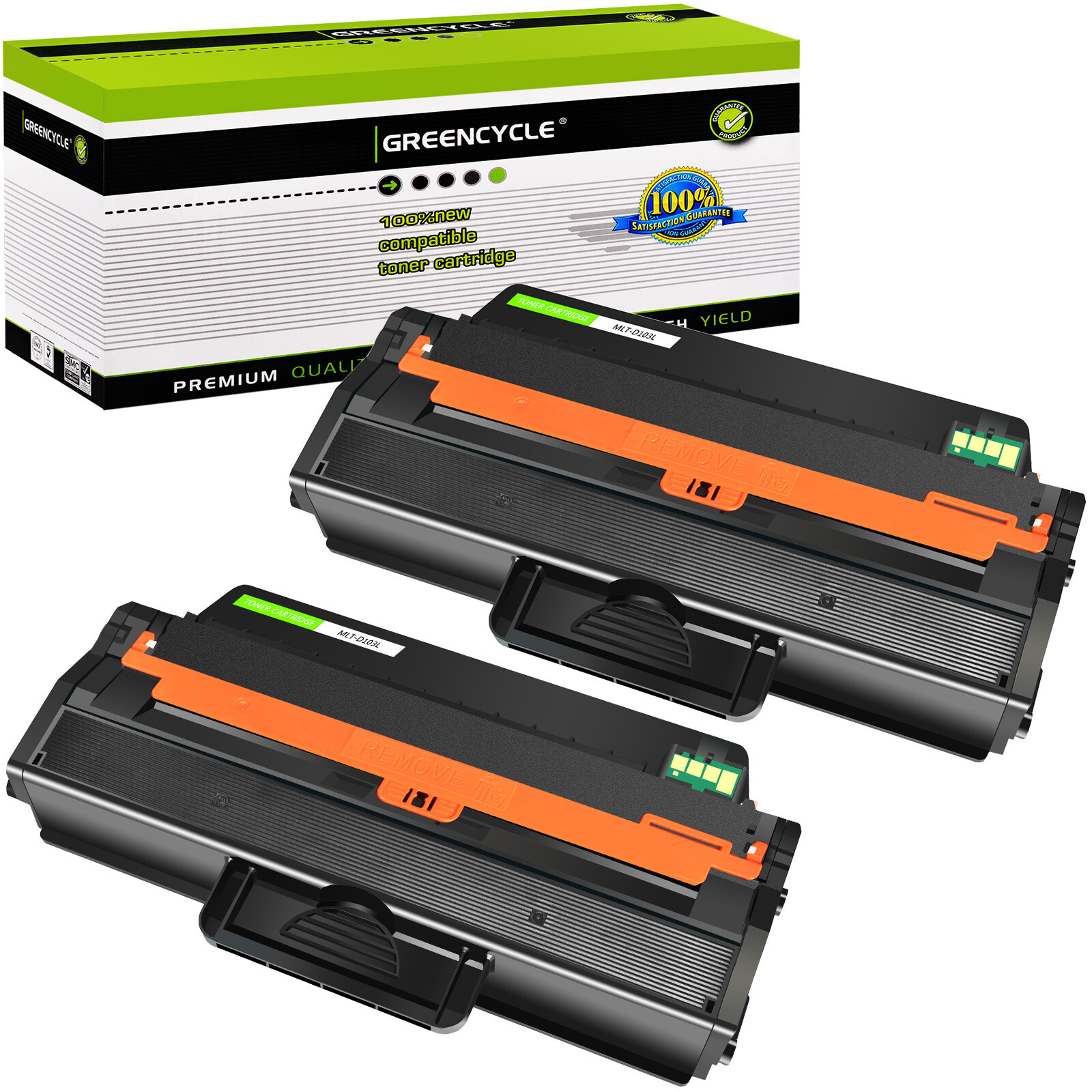 2 Pack MLT-D103L Toner Compatible with Samsung 103L ML2950ND ML2955DW SCX4728FD