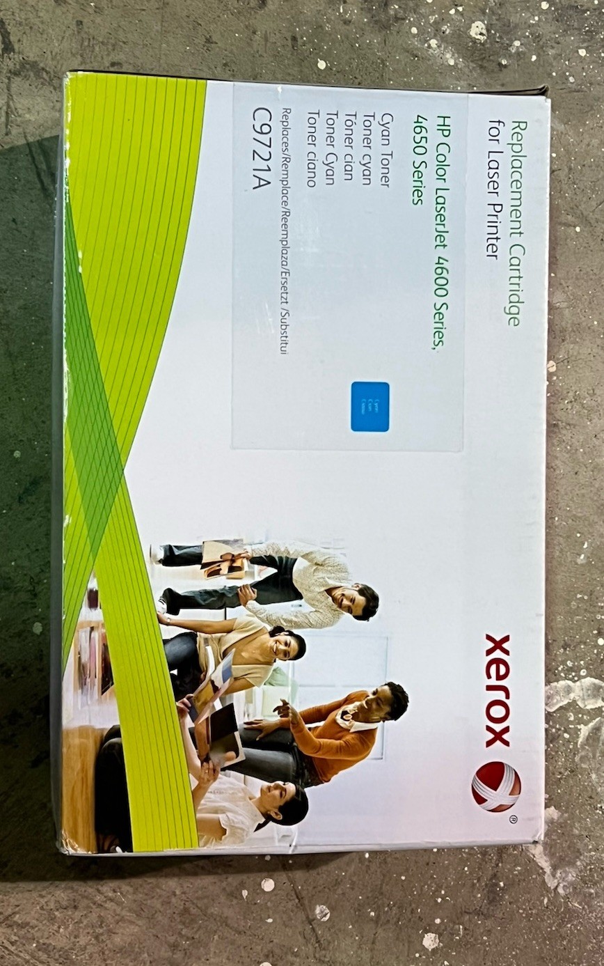 NEW SEALED Replacement Toner Cartridge C9721A CYAN for HP LaserJet 4600 by XEROX