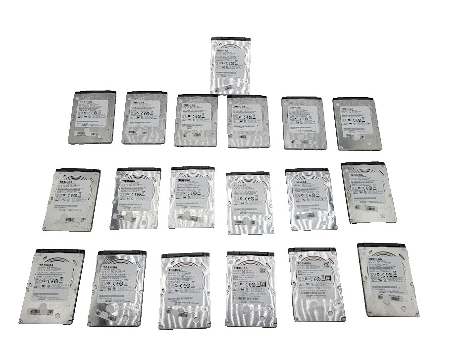Lot of 19 TOSHIBA MQ01ABF050 5400R 500GB 2.5" Hard Drive