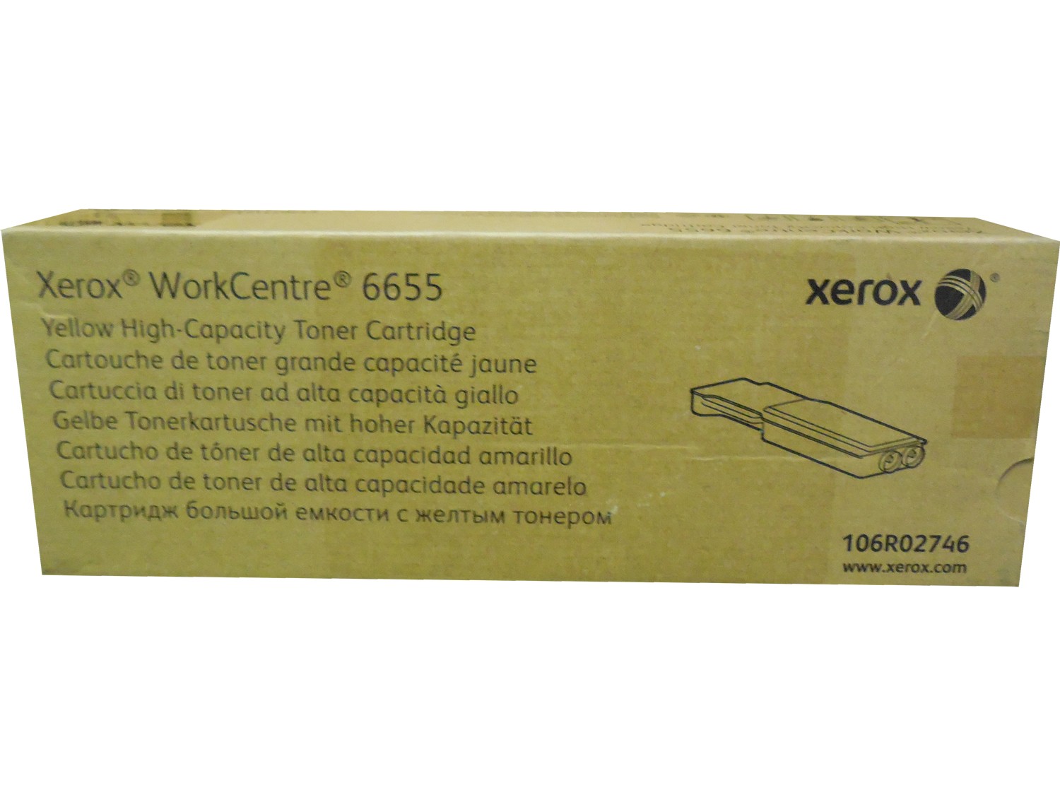 Xerox 106R02746 (106R2746) Yellow High Capacity Toner Cartridge Genuine OEM