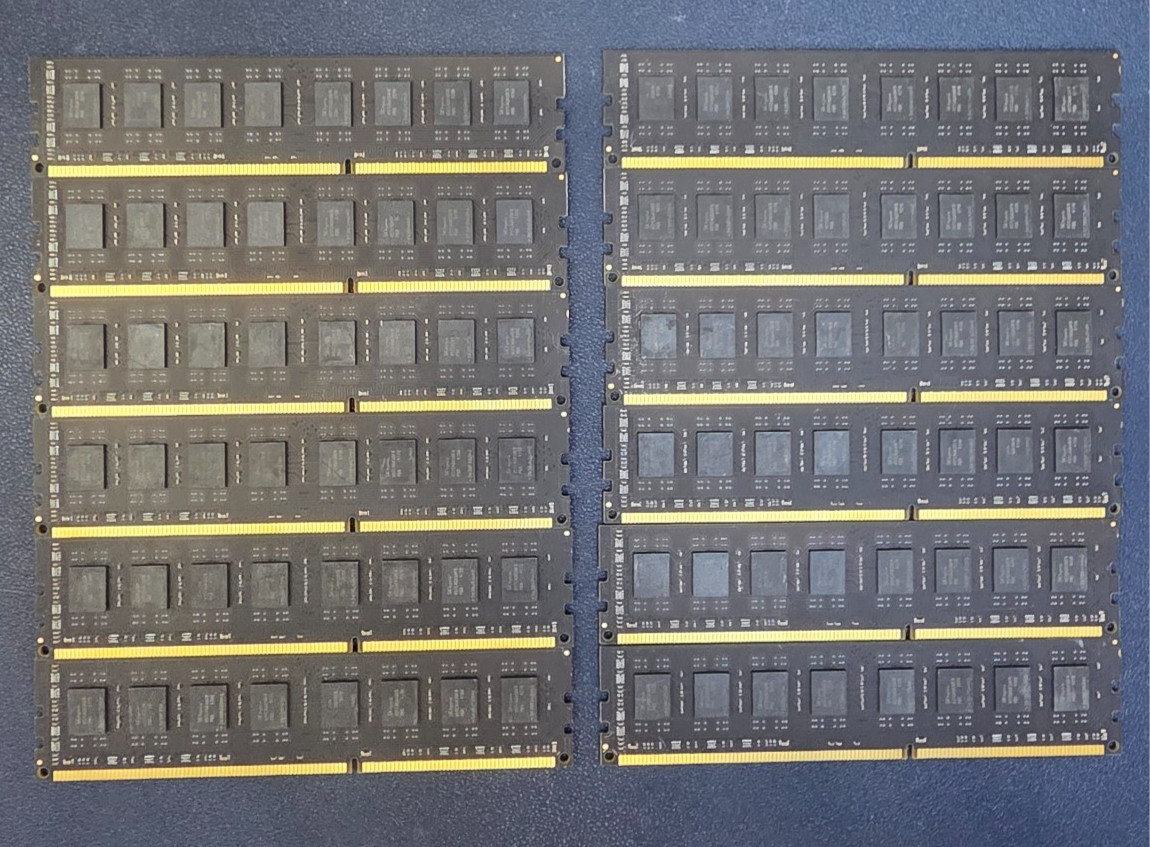 Lot of 12 SK Hynix 4GbH5TC4G43AFR  DDR3L SDRAM RAM  Memory (tested)