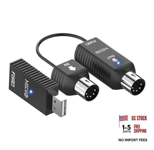 K1 Wireless Bluetooth USB MIDI Interface, MIDI IN/OUT Wireless MIDI K1