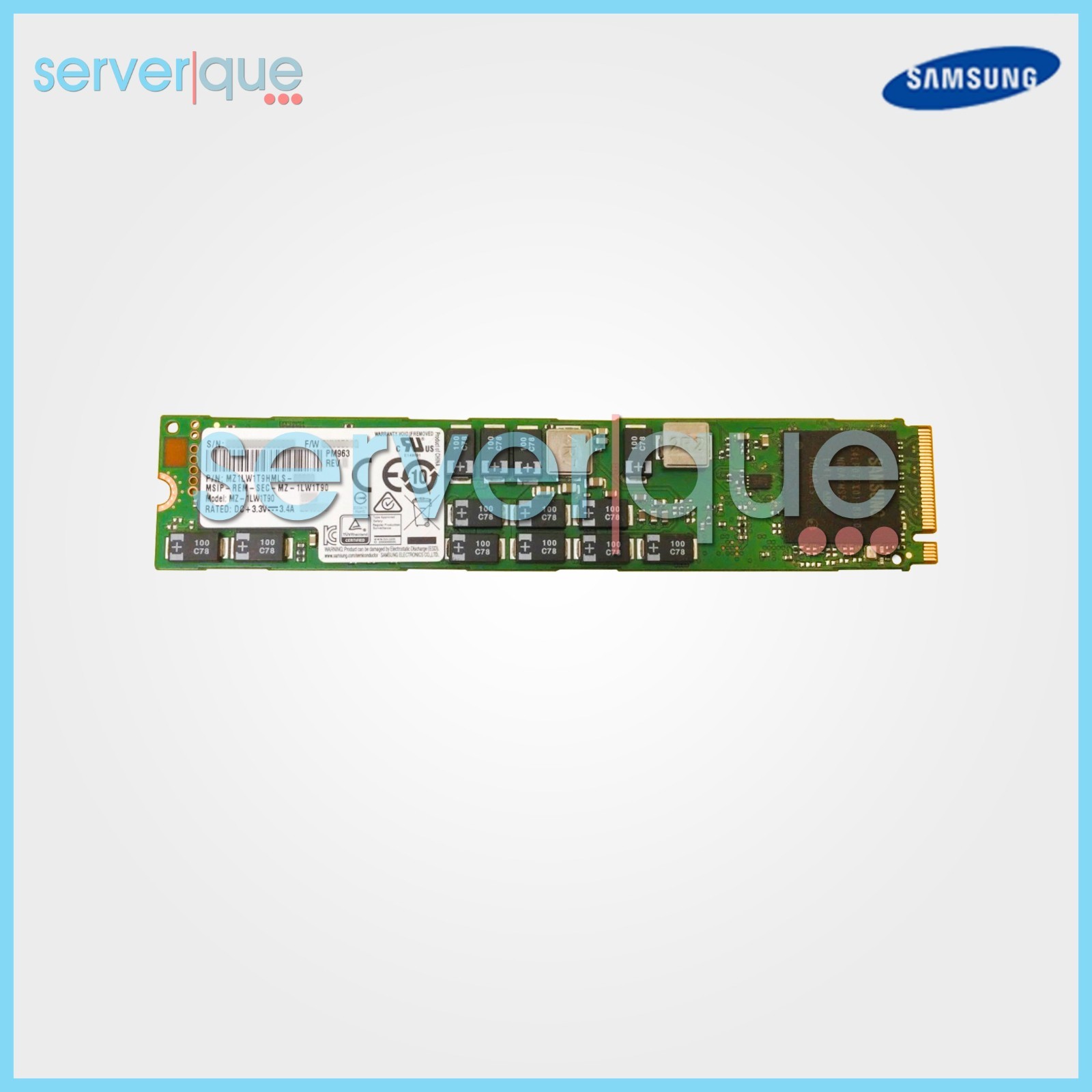 Samsung MZ-1LW1T90 PM963 1.92TB PCI-e 3.0 x4 NVMe M.2 22110 MZ1LW1T9HMLS SSD New