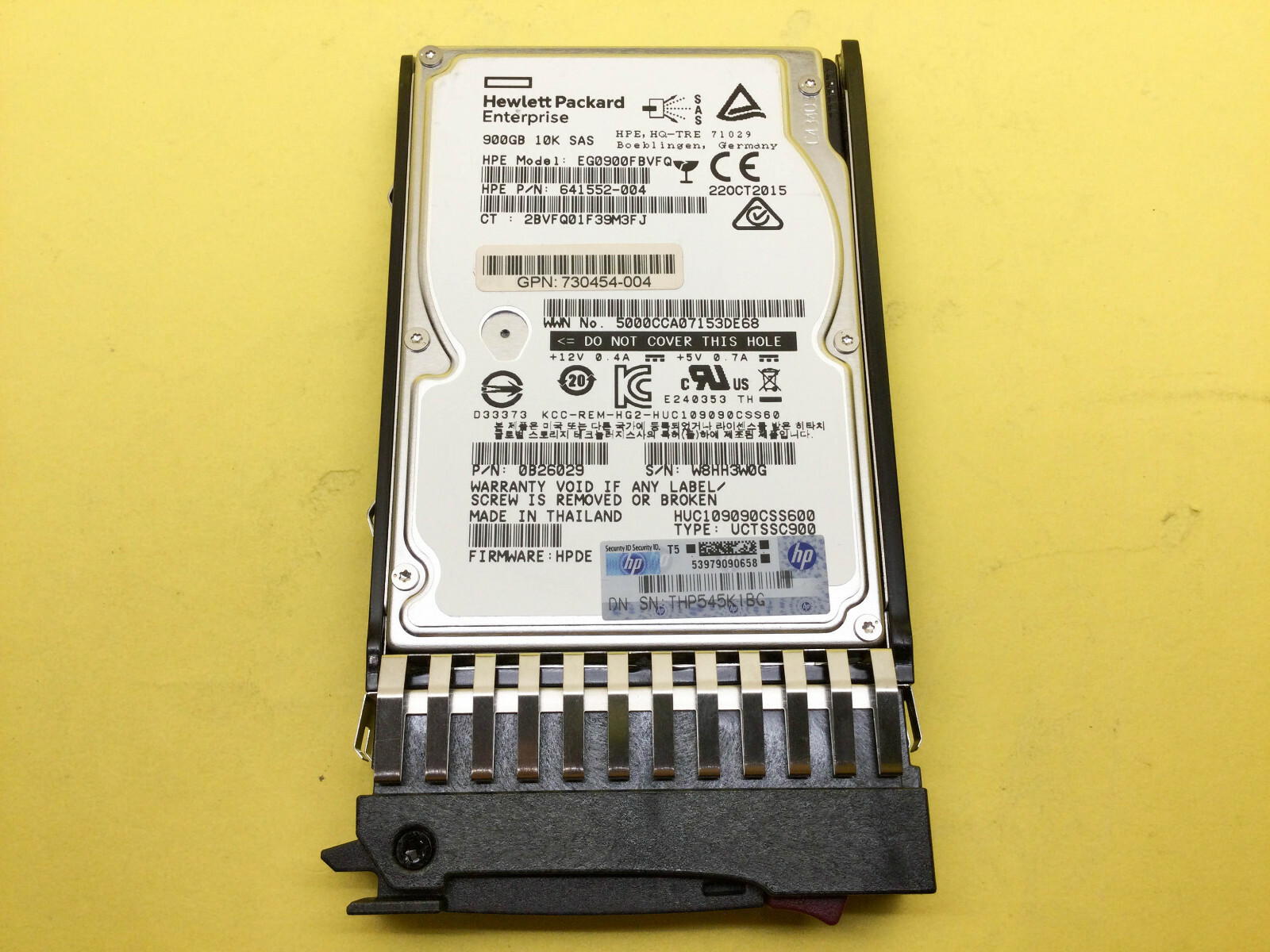 C8S59A HP MSA 900GB 6G 10K RPM SAS 2.5" DP ENT HDD 730703-001