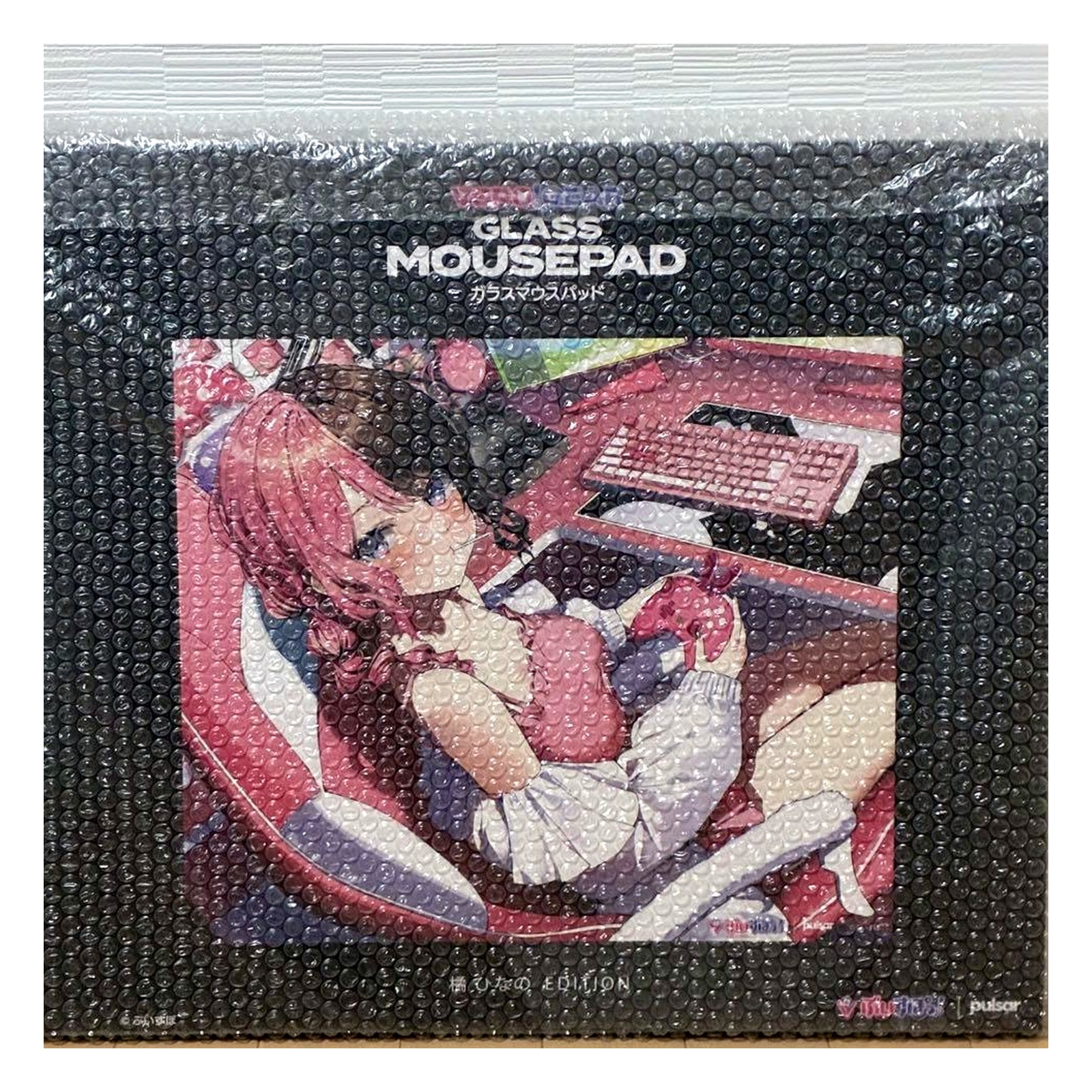 Tachibana Hinano VSPO Gear Glass Mouse Pad Mat Set Japan Import NEW