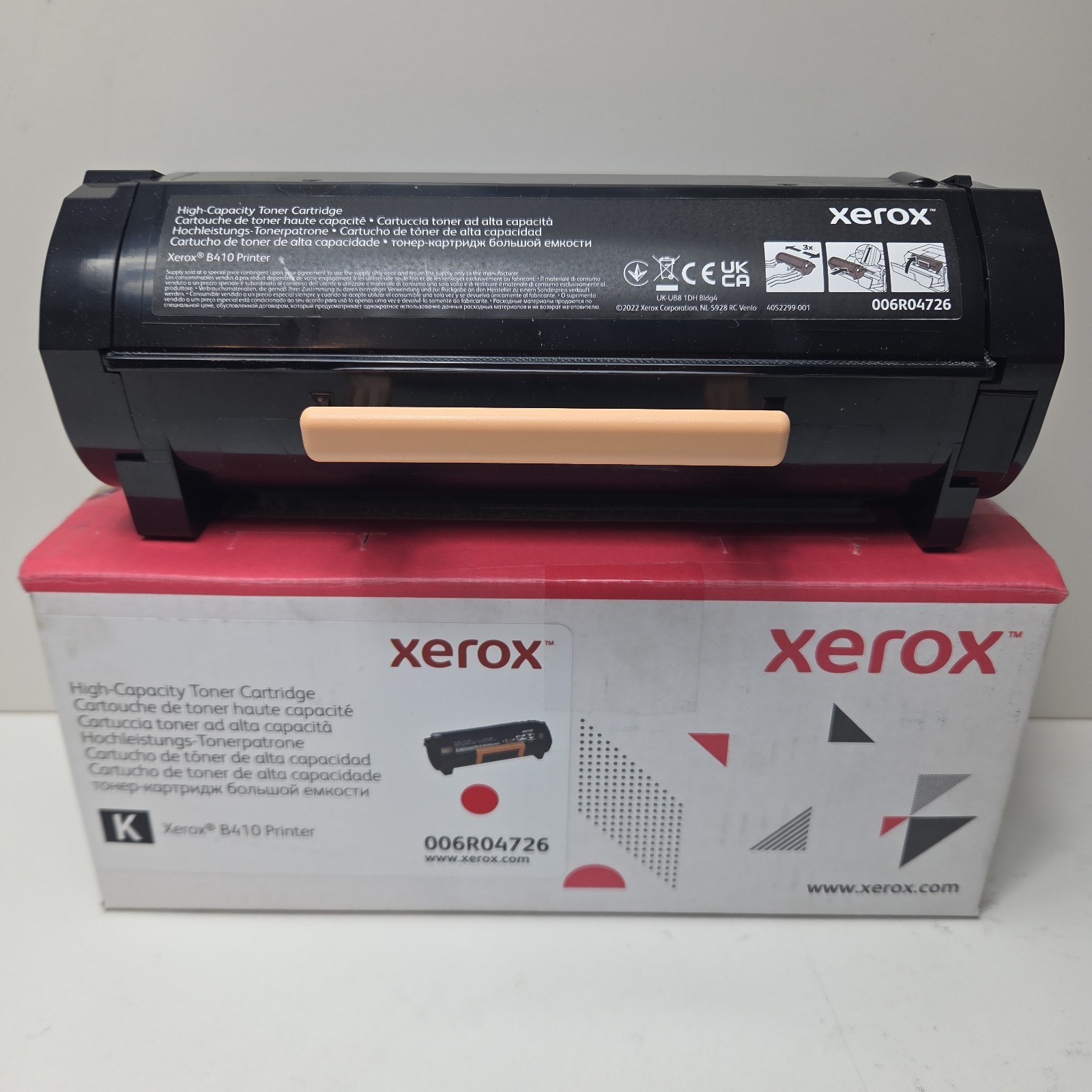 GENUINE - XEROX 006R04726 High-Capacity BLACK Toner for B410 Open Box/Bag