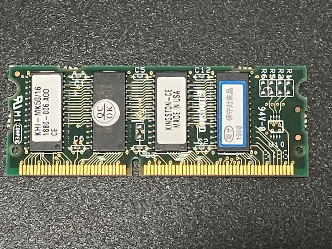 Kingston 16MB EDO-DRAM 144-Pin SODIMM 3.3V Memory for Vintage PC Tested