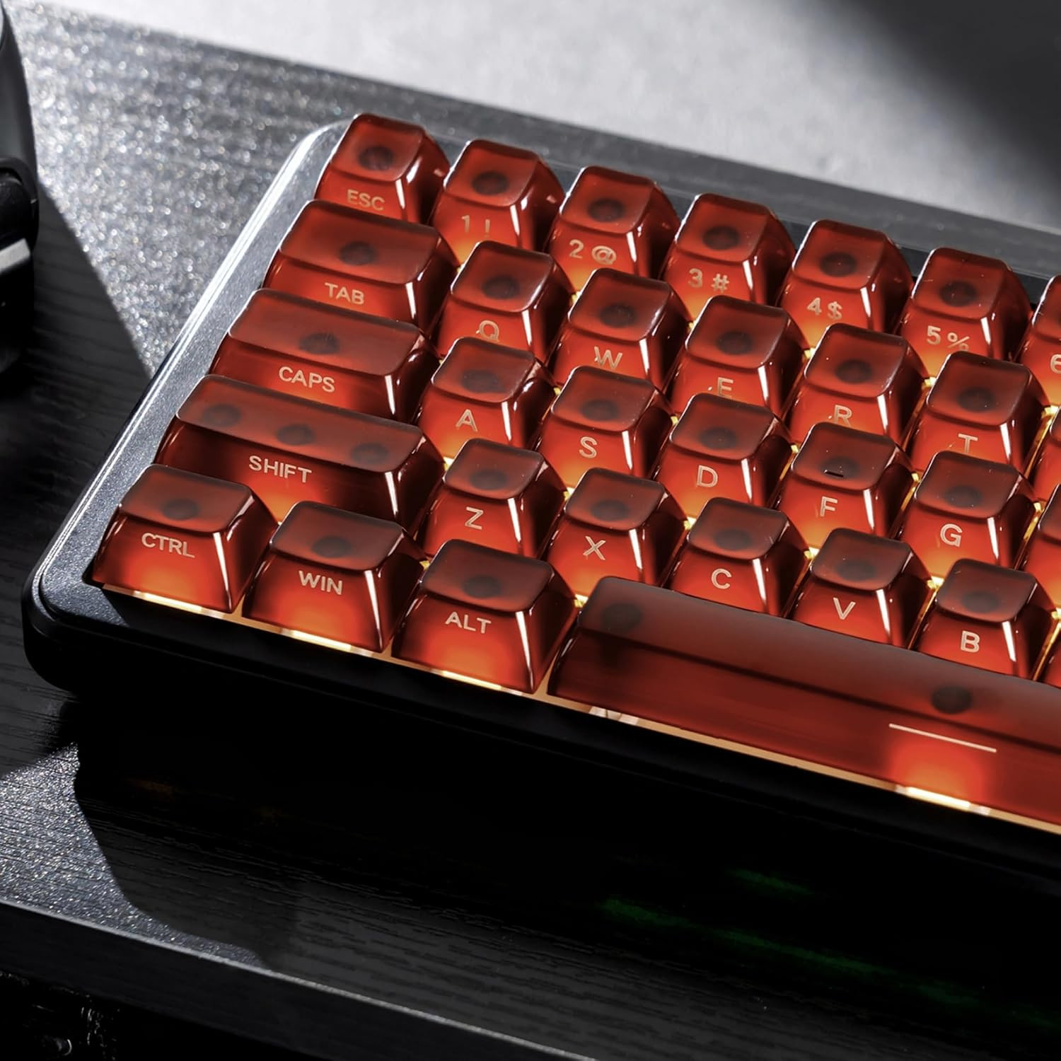 Jelly Keycaps, Ceramic Keycaps Style Clear PC Custom Keycaps Set