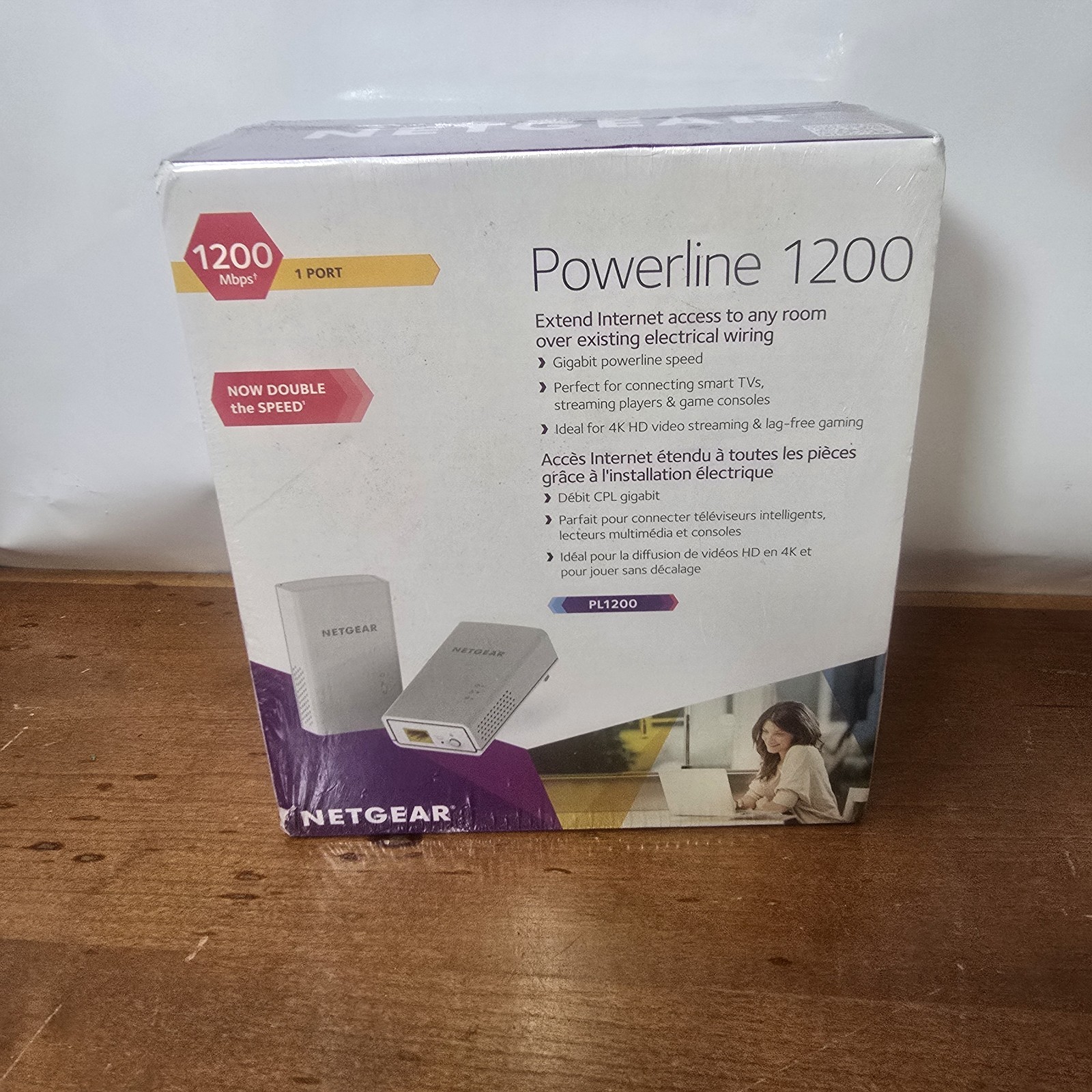 Netgear Powerline 1200 PL1200 Wired Extender BRAND NEW SEALED